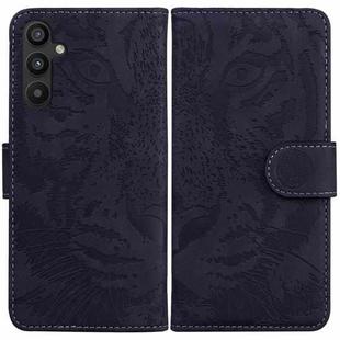 For Samsung Galaxy A34 5G Tiger Embossing Pattern Flip Leather Phone Case(Black)