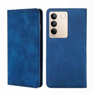 For vivo S16 / S16 Pro Skin Feel Magnetic Horizontal Flip Leather Phone Case(Blue)