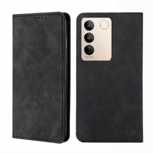 For vivo S16 / S16 Pro Skin Feel Magnetic Horizontal Flip Leather Phone Case(Black)