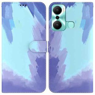 For Infinix Hot 20 Play Watercolor Pattern Flip Leather Phone Case(Winter Snow)