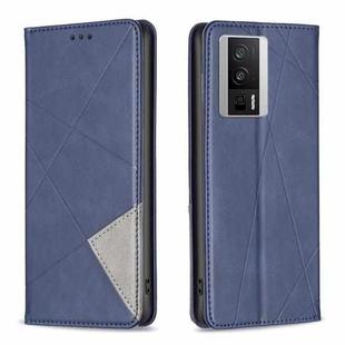 For Xiaomi Redmi K60 / K60 Pro Prismatic Invisible Magnetic Leather Phone Case(Blue)