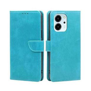 For Honor 80 SE Calf Texture Buckle Flip Leather Phone Case(Light Blue)