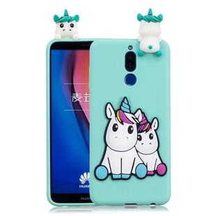 For Xiaomi Redmi 8 Shockproof 3D Lying Cartoon TPU Protective Case(Couple Unicorn)