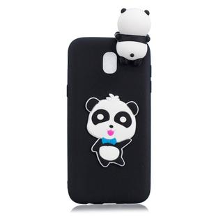 For Xiaomi Redmi 8A Shockproof 3D Lying Cartoon TPU Protective Case(Panda with Blue Bow)