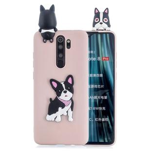 For Xiaomi Redmi Note 8 Pro Shockproof 3D Lying Cartoon TPU Protective Case(Cute Dog)