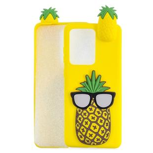 For Huawei P40 Pro Shockproof 3D Lying Cartoon TPU Protective Case(Pineapple)