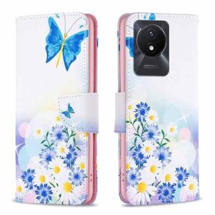 For vivo Y02 4G Drawing Pattern Leather Phone Case(Butterfly Love)