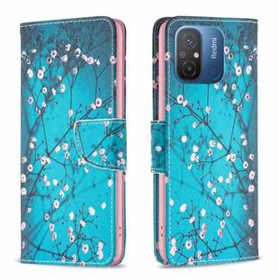For Xiaomi Redmi 12C Drawing Pattern Leather Phone Case(Plum Blossom)