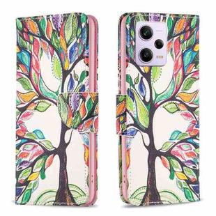 For Xiaomi Redmi Note 12 Pro 5G Global Drawing Pattern Leather Phone Case(Tree Life)