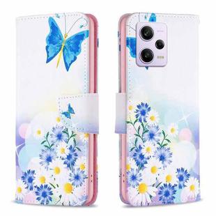 For Xiaomi Redmi Note 12 Pro 5G Global Drawing Pattern Leather Phone Case(Butterfly Love)