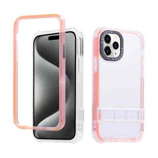 For iPhone 15 Pro Max 2 in 1 360 Invisible Holder Phone Case(Orange)