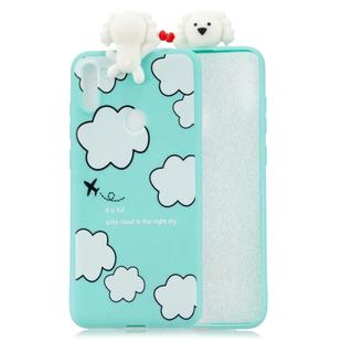 For Galaxy A11 Shockproof Cartoon TPU Protective Case(Clouds)