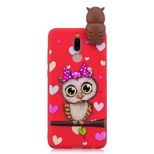 For Xiaomi Redmi 8 Shockproof Cartoon TPU Protective Case(Red Owl)