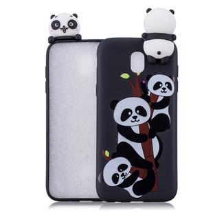 For Xiaomi Redmi 8A Shockproof Cartoon TPU Protective Case(Three Pandas)