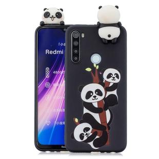 For Xiaomi Redmi Note 8T Shockproof Cartoon TPU Protective Case(Three Pandas)