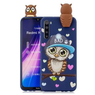 For Xiaomi Redmi Note 8T Shockproof Cartoon TPU Protective Case(Blue Owl)