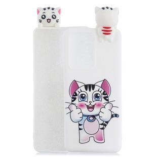 For Huawei P40 Pro Shockproof Cartoon TPU Protective Case(Cat)