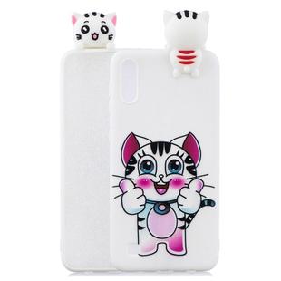For Galaxy A01 Shockproof Cartoon TPU Protective Case(Cat)