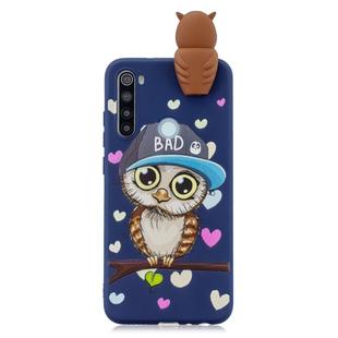 For Galaxy A21 Shockproof Cartoon TPU Protective Case(Blue Owl)