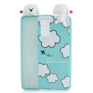 For Galaxy A41 Shockproof Cartoon TPU Protective Case(Clouds)