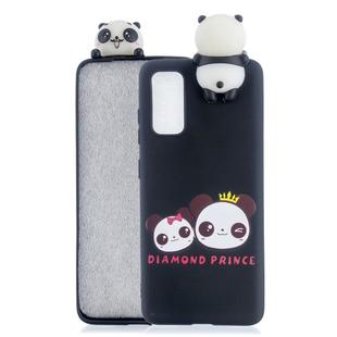 For Galaxy A71 Shockproof Cartoon TPU Protective Case(Two Pandas)