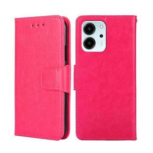 For Honor 80 SE Crystal Texture Leather Phone Case(Rose Red)