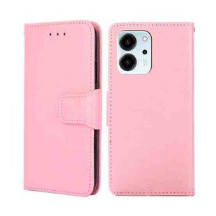 For Honor 80 SE Crystal Texture Leather Phone Case(Pink)