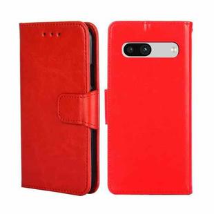 For Google Pixel 7a Crystal Texture Leather Phone Case(Red)