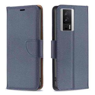 For Xiaomi Redmi K60 / K60 Pro Litchi Texture Pure Color Leather Phone Case(Blue)