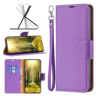 For Xiaomi Poco F5 5G / Redmi Note 12 Turbo Litchi Texture Pure Color Leather Phone Case(Purple)