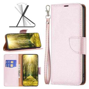For Xiaomi Poco F5 5G / Redmi Note 12 Turbo Litchi Texture Pure Color Leather Phone Case(Rose Gold)