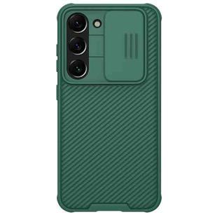 For Samsung Galaxy S23 5G NILLKIN Black Mirror Pro Series Camshield Phone Case(Green)