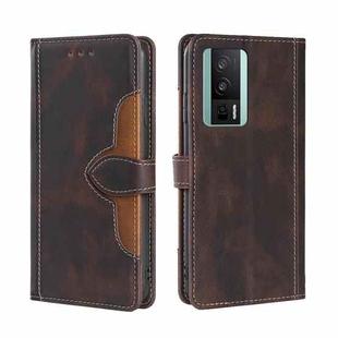 For Xiaomi Redmi K60 / K60 Pro Skin Feel Magnetic Buckle Leather Phone Case(Brown)