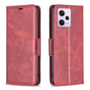 For Xiaomi Redmi Note 12 Pro 5G Global Lambskin Texture Leather Phone Case(Red)