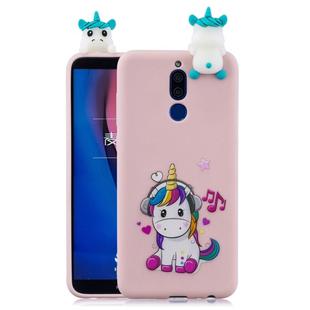 For Xiaomi Redmi 8 Shockproof Colored Painted Lying Cartoon TPU Protective Case(Music Unicorn)