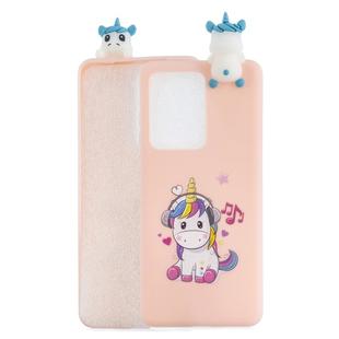 For Huawei P40 Shockproof Colored Painted Lying Cartoon TPU Protective Case(Music Unicorn)
