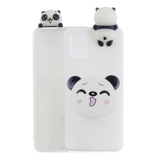 For Galaxy S20+ Shockproof Colored Painted Lying Cartoon TPU Protective Case(Smiley Panda)