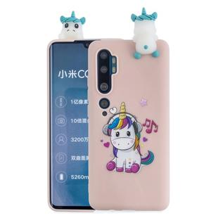 For Xiaomi Mi Note 10 Shockproof Colored Painted Lying Cartoon TPU Protective Case(Music Unicorn)