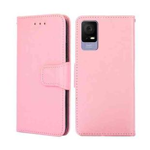 For TCL 405 / 406 / 408 Crystal Texture Leather Phone Case(Pink)