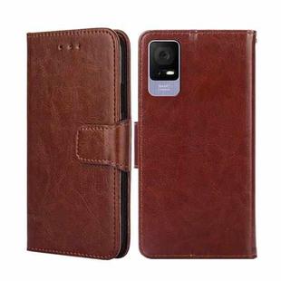 For TCL 405 / 406 / 408 Crystal Texture Leather Phone Case(Brown)