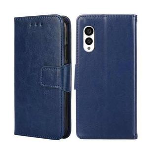 For Fujitsu Arrows N F-51C Crystal Texture Leather Phone Case(Royal Blue)