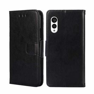 For Fujitsu Arrows N F-51C Crystal Texture Leather Phone Case(Black)