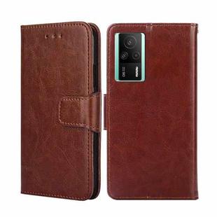 For Xiaomi Redmi K60E Crystal Texture Leather Phone Case(Brown)