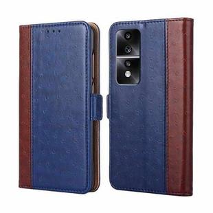 For Honor 80 GT Ostrich Texture Horizontal Flip Leather Phone Case(Blue)