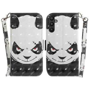 For Samsung Galaxy A34 5G 3D Colored Pattern Flip Leather Phone Case(Angry Bear)