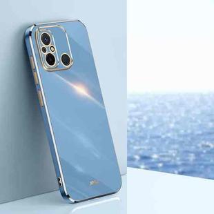 For Xiaomi Redmi 12C 4G XINLI Straight Edge 6D Electroplate TPU Phone Case(Celestial Blue)