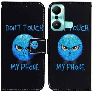 For Infinix Hot 20 Play Coloured Drawing Flip Leather Phone Case(Anger)