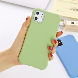 For iPhone 11 Pro Max Solid Color TPU Slim Shockproof Protective Case(Green)