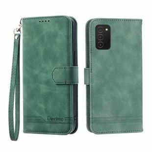 For Samsung Galaxy A71 4G Dierfeng Dream Line TPU + PU Leather Phone Case(Green)