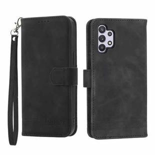 For Samsung Galaxy A32 5G Dierfeng Dream Line TPU + PU Leather Phone Case(Black)